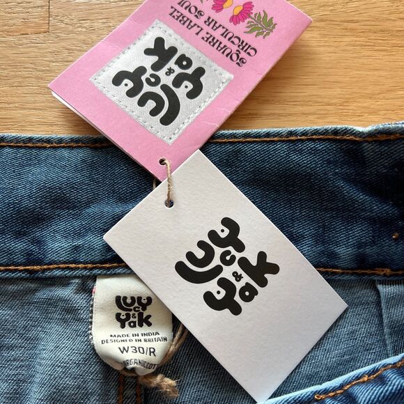 Lucy and yak addison jeans mid wash blue denim size 30 Regular straight leg - Picture 16 of 16